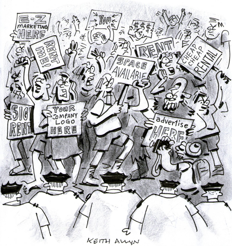 occupy wall street cartoon, protest art, advertise here, your company logo here, space available cartoon, keithallyn